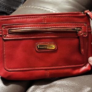 Franco Sarto clutch bag Red Leather Clutch . Preowned good condition